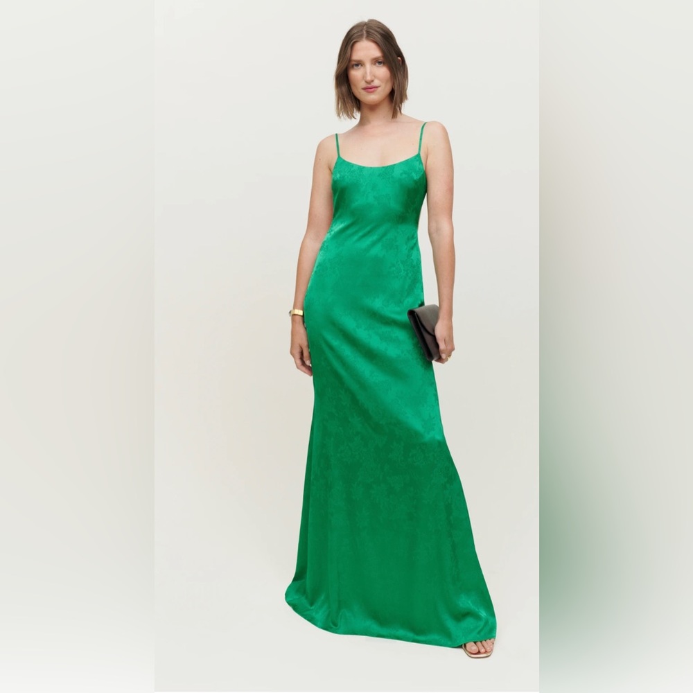 Reformation Allium Dress in Green